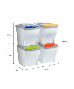 Bama Pattumiera Componibile - Assortiti - 20L
