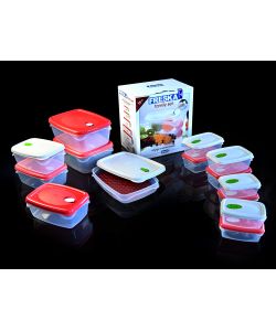 Bama Set Freska 14 Contenitori Ermetici per Alimenti e 1 Griglia