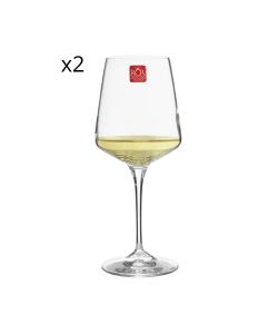 Set 2 Calici per Vino Bianco in Vetro Trasparente Elegante - 460 ml