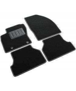 Set 4 Tappetini auto Ford Focus II dal 2004 al 2011 Berlina Moquette Neri antiscivolo Sprint01304