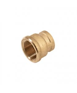 Idrobric Manicotto FF Ridotto Ottone Giallo 1/2'x3/8' Raccordo