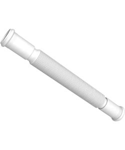 IDRO-BRIC Tubo Flessibile ABS 40mm Bianco con O-ring Doppio Manicotto