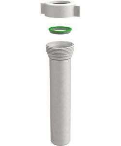 IDRO-BRIC Prolunga Flangiata con Ghiera 1' 26mm Bianco 245mm