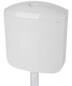 Geberit Cassetta Scarico WC Esterna Bianco - 40x14x44 cm - Doppio Tasto