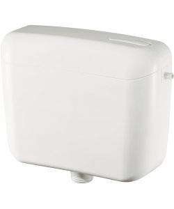 IDRO-BRIC Cassetta di Scarico a Zaino Completa in Plastica Bianca 9L