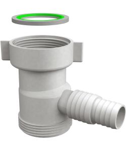 Attacco lavatrice sottopiletta 1'1/2 con deflettore antiriflusso