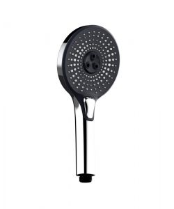 Idrobric Doccino nero e cromato Vortex 12 cm a 3 getti