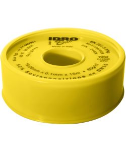 Idro Bric Nastro FRP PTFE Gas Bianco 19mm x 15m per Sigillatura Tubi