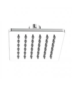 Idro Bric Soffione Doccia Atene Inox Cromato 10x10 cm Anticalcare