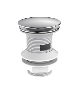 Cromo Piletta di Scarico Click-Clack 1'1/4 con Troppo Pieno