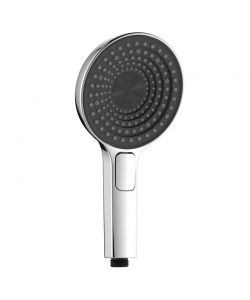 Doccia Vulcan 13 cm con Pulsante 3 Getti Cromato/Nero Anticalcare