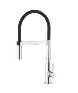 Miscelatore lavello alto Panama Cromo 2 getti orientabile nero