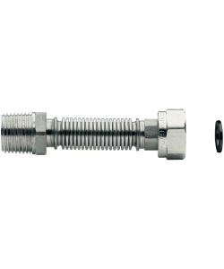 IDRO BRIC Flessibile Estensibile Acciaio Inox 1/2' 110-210 mm Maschio-Femmina