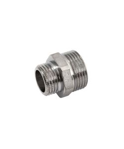 Raccordo Nipple Doppia Vite Ottone Cromato Piccolo 3/8x1/2