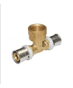 IDRO BRIC Raccordo a Tee Femmina D.1/2x16 A Pressare per Multistrato