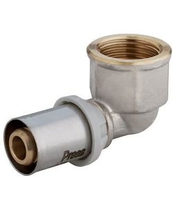 IDRO BRIC Gomito Femmina 1/2' x 20 mm A Pressare per Multistrato