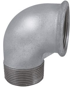 Idrobric Gomito in Ghisa 90� MF 3/8' Raccordo per Acqua e Gas