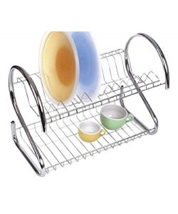 Scolapiatti in Acciaio Cromato - 60 cm