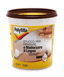 Polyfilla Stucco per Legno Grigio Chiaro 1 kg - Riparazioni Facili e Veloci