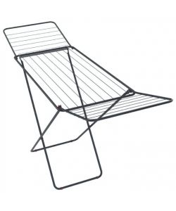 Stendibiancheria Acciaio 18 metri Pieghevole Antracite Compatto Framar