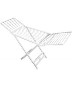 Framar Stendino per Bucato Levante in Resina Bianca 180x95 cm con Rotelle