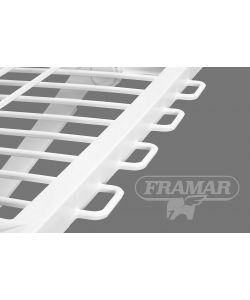 Framar Stendino per Bucato Levante in Resina Bianca 180x95 cm con Rotelle