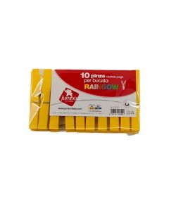 Jumbo 10 Mollette Colorate Rainbow per Bucato