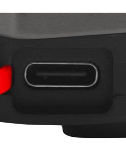 Poly Pool Torcia LED Ricaricabile 5W IP44 Multifunzione Nero Rosso