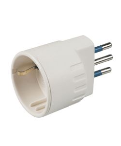 Poly Pool Adattatore Universale Bianco 67x43x43 mm Spina 10A 10-16A