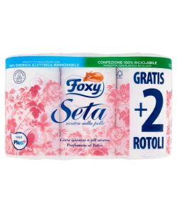 Foxy Seta Carta igienica 2 veli decorata 4+2 maxi rotoli