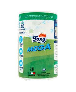Foxy Carta Igienica Mega Decorata 4 Rotoli 2 Veli Bianco 8000 Fogli