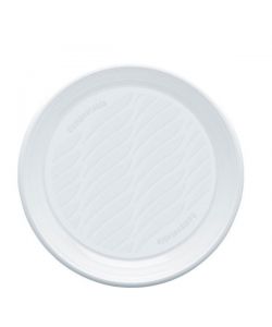 Piatti Dessert Monouso Bioplastica Compostabile Bianco - 50 Pezzi