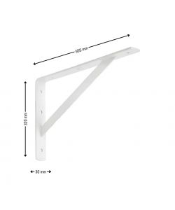 Reggimensola Robusta in Acciaio Zincato Bianco - 50 cm