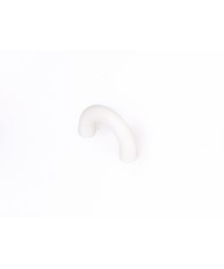 Maniglietta ad arco in plastica bianca 32 mm