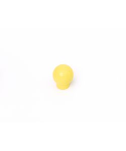 Pomolo sfera  in plastica gialla 20 mm