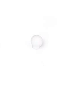 Pomolo sfera  in plastica bianca 30 mm