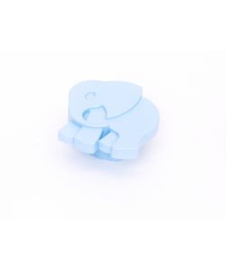 Pomolo Elefante Plastica Azzurro