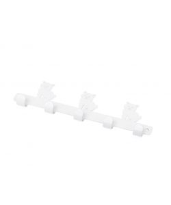 Appenditutto gatto 5 posti in metallo colore bianco