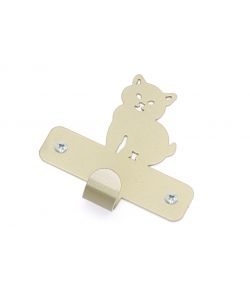 Appenditutto Gatto 1 Posto In Metallo Colore Nichel