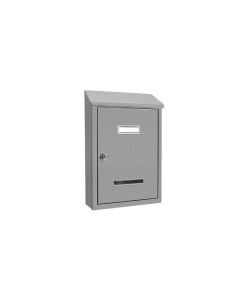 Cassetta Postale Tabloid Grigia Lamiera 230x350x80 mm Serratura
