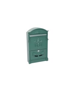 Cassetta Postale Verde 260x410x90 mm con Serratura e Vano Riviste