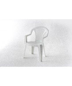 Sedia Lido Bianca in Polipropilene per Giardino 57x82x58 cm