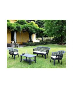 Set Veranda Con Cuscino Antracite