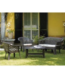 Set Veranda Con Cuscino Antracite