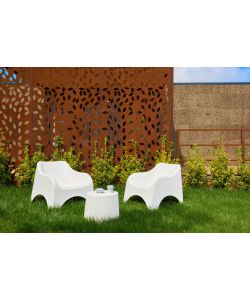 Progarden Salottino Set Cloud in Resina Bianco per Esterni - 3 pz