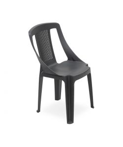 Ipae Progarden Sedia Lana da Giardino Effetto Juta Antracite - 48x52,5x81 h cm