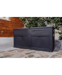 Baule multiuso 119 x 46 x 60 cm Nero