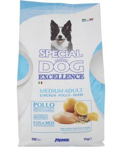 Special Dog Alimento Completo per Cani Adulti Medium Pollo 3kg con Riso e Agrumi