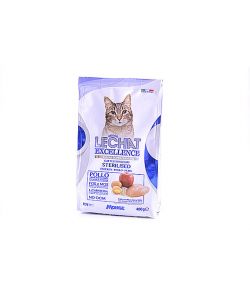 LeChat Crocchette Sterilizzate Pollo 400g - Cibo Secco per Gatti