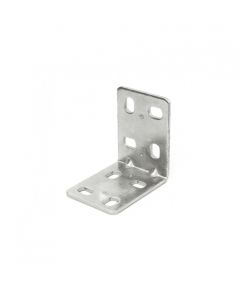 Mobila Piastrina Giunzione Angolo Asolata 50x50 mm Acciaio Zincato 4 Pz
